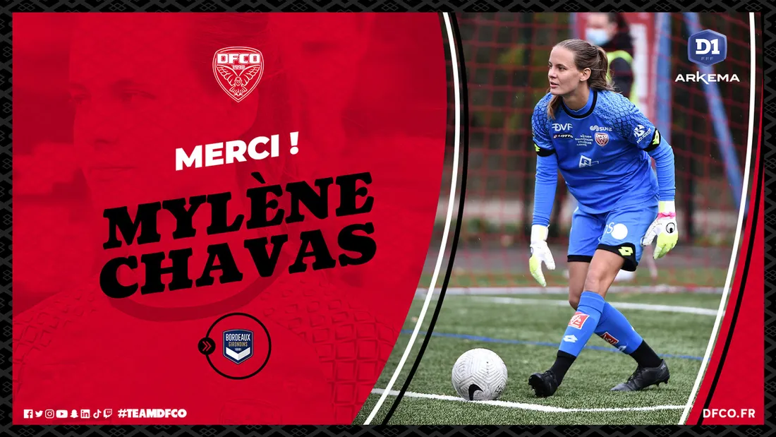 Mylène Chavas quitte le DFCO pour Bordeaux
